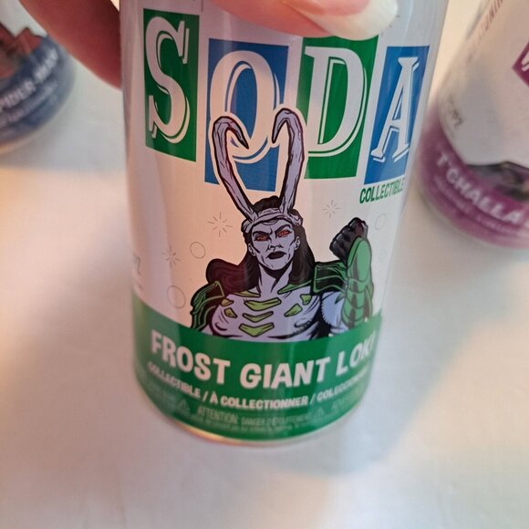 3 NEW Funko Soda Marvel T'Challa Star-Lord Frost Giant Loki Spider-Man UNOPENED - Picture 3 of 6